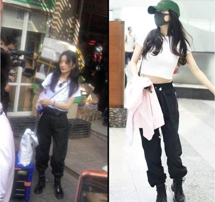 赵丽颖最新机场照揭秘,偶遇小巷特色小店